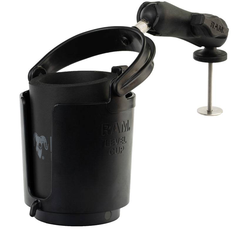 RAM® Level Cup™ 16oz Drink Holder with 5-Spot Base Adapter - RAP-B-132-5 - OC Mounts