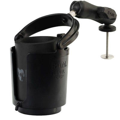 RAM® Level Cup™ 16oz Drink Holder with 5-Spot Base Adapter - RAP-B-132-5 - OC Mounts