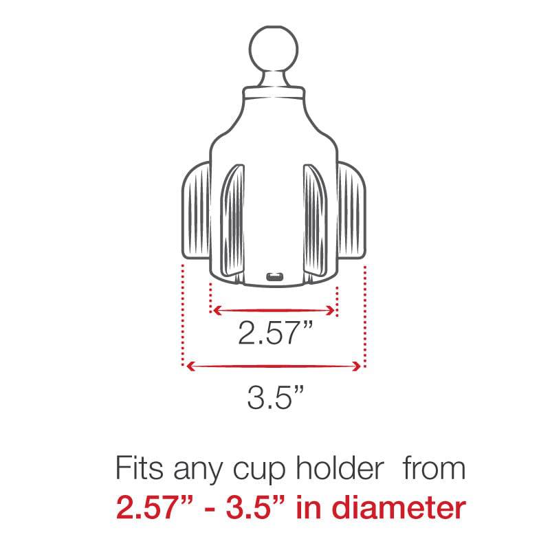 RAM® Stubby™ Cup Holder Mount for Apple MagSafe - RAP-B-299-4-AP-MAGU - OC Mounts