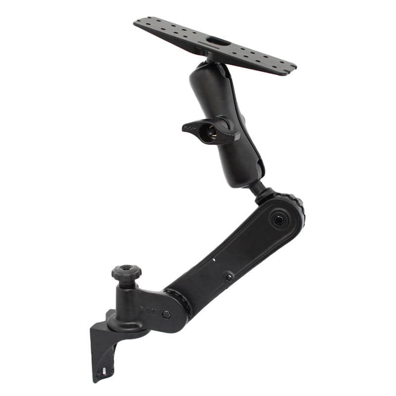 RAM® Vertical Ratchet Mount with Double Ball Mount and Electronics Plate - RAM-D-101U-GE1 - OC Mounts