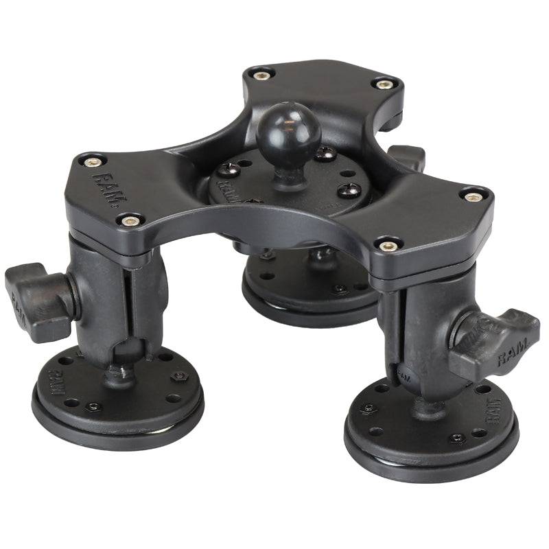 RAM® Triple Ball and Socket Magnetic Base with Ball - RAP-B-365-1-339U - OC Mounts