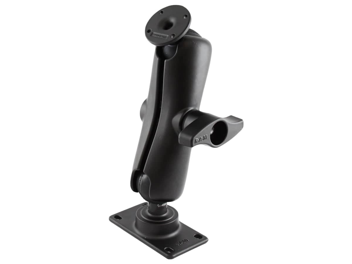 RAM® Double Ball Mount with Round AMPS Plate and 50x100mm VESA Plate - RAM-D-101U-GAM1 - OC Mounts