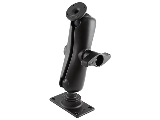 RAM® Double Ball Mount with Round AMPS Plate and 50x100mm VESA Plate - RAM-D-101U-GAM1