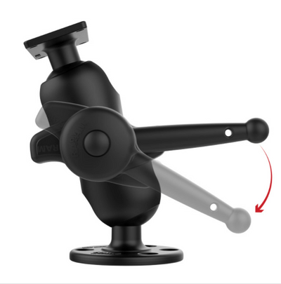RAM® Drill-Down Ball Mount for Humminbird Helix 8-15, Solix & Apex - RAM-D-202-25-C-202-KNOB9HU - OC Mounts