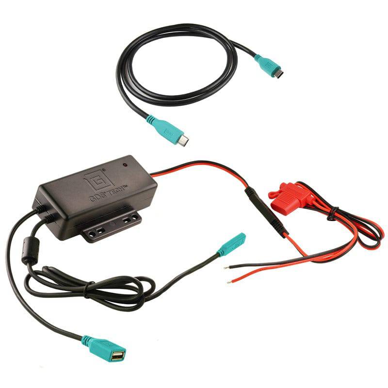 GDS® Hardwire Charger with USB Type-C Connector & USB Type A Port - RAM-GDS-CHARGE-V3FCA-1U - OC Mounts
