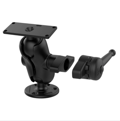 RAM® Drill-Down Ball Mount for Humminbird Helix 8-15, Solix & Apex - RAM-D-202-25-C-202-KNOB9HU - OC Mounts