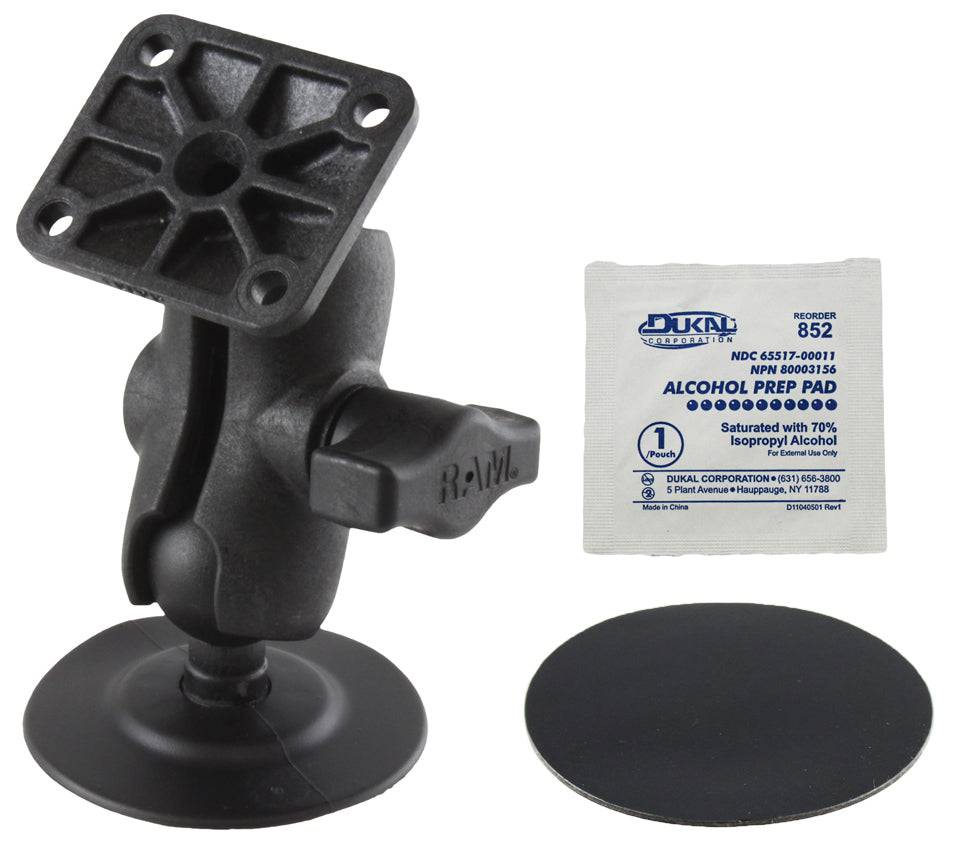 RAM® Flex Adhesive Double Ball Mount with AMPS Plate - RAP-B-378-A-347U - OC Mounts