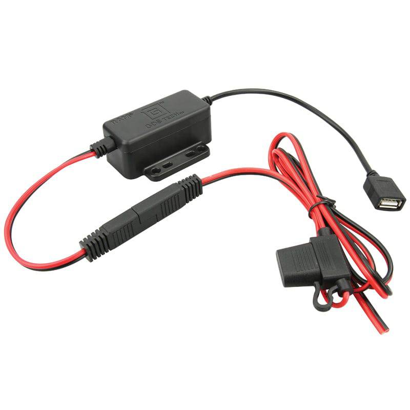 GDS® Modular 30-64V Hardwire Charger with Female USB Type A Connector - RAM-GDS-CHARGE-V8BU - OC Mounts