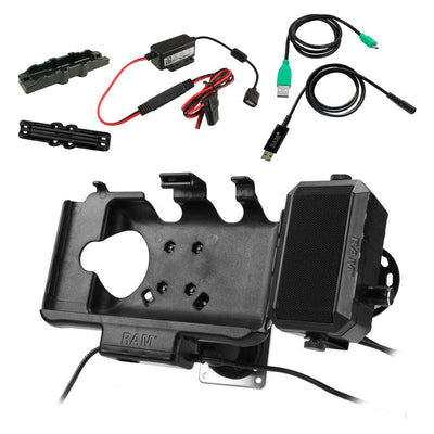 RAM® Powered Mount for Samsung Tab Active3 and Tab Active2 with Speaker - RAM-101B-225B-SAM60PD-AU-V7B1U - OC Mounts