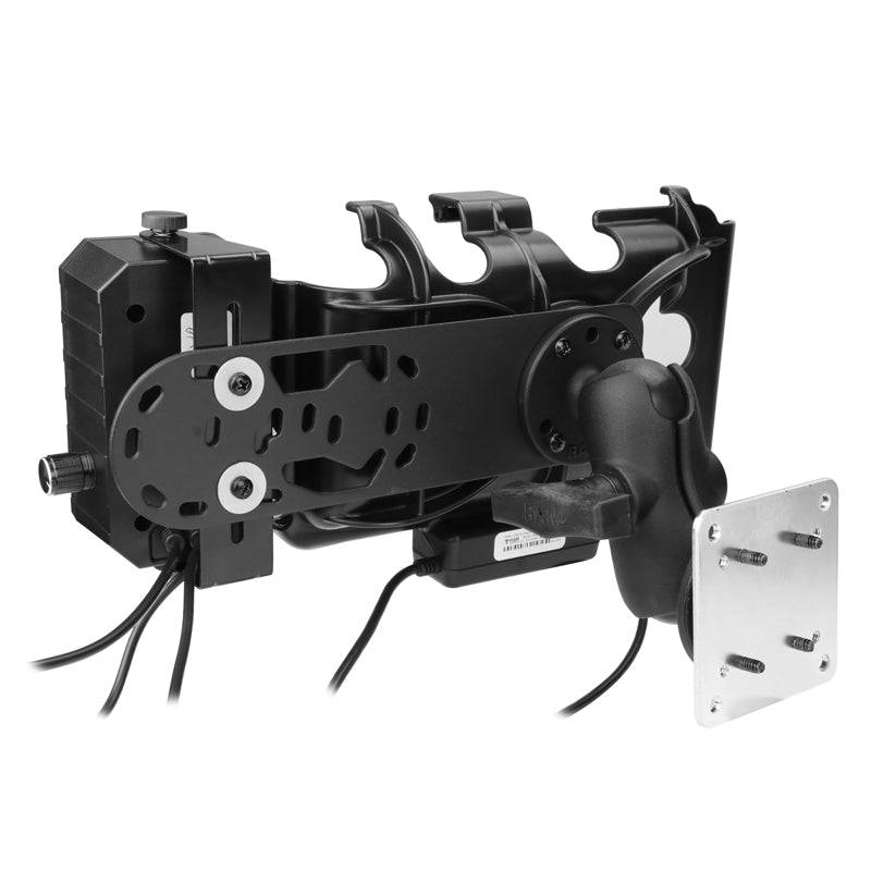 RAM® Powered Mount for Samsung Tab Active3 and Tab Active2 with Speaker - RAM-101B-225B-SAM60PD-AU-V7B1U - OC Mounts