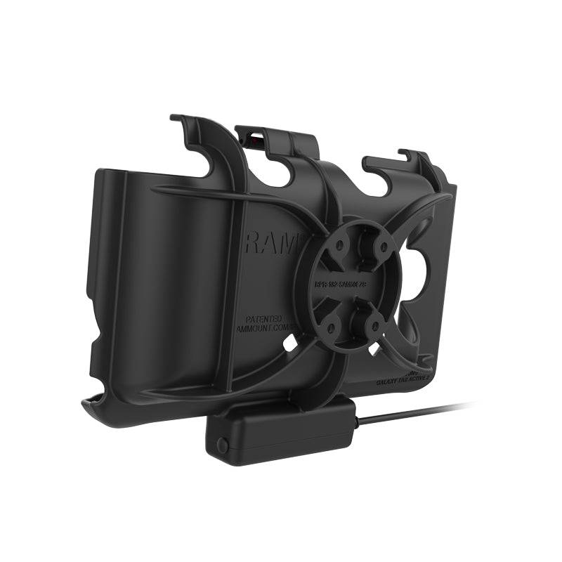 RAM® Powered Dock for Tab Active3 & Active2 with Hardwire Charger - RAM-HOL-SAM60P-V7B1U - OC Mounts