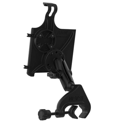 RAM® EZ-Roll'r™ Cradle with Yoke Clamp Mount for Apple iPad mini 6 - RAM-B-121-AP36U - OC Mounts