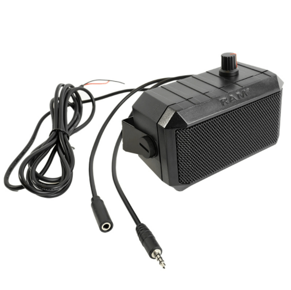 GDS® Audio™ Amplified Speaker with PTT Breakout Feature - RAM-SPEAK-A02 - OC Mounts