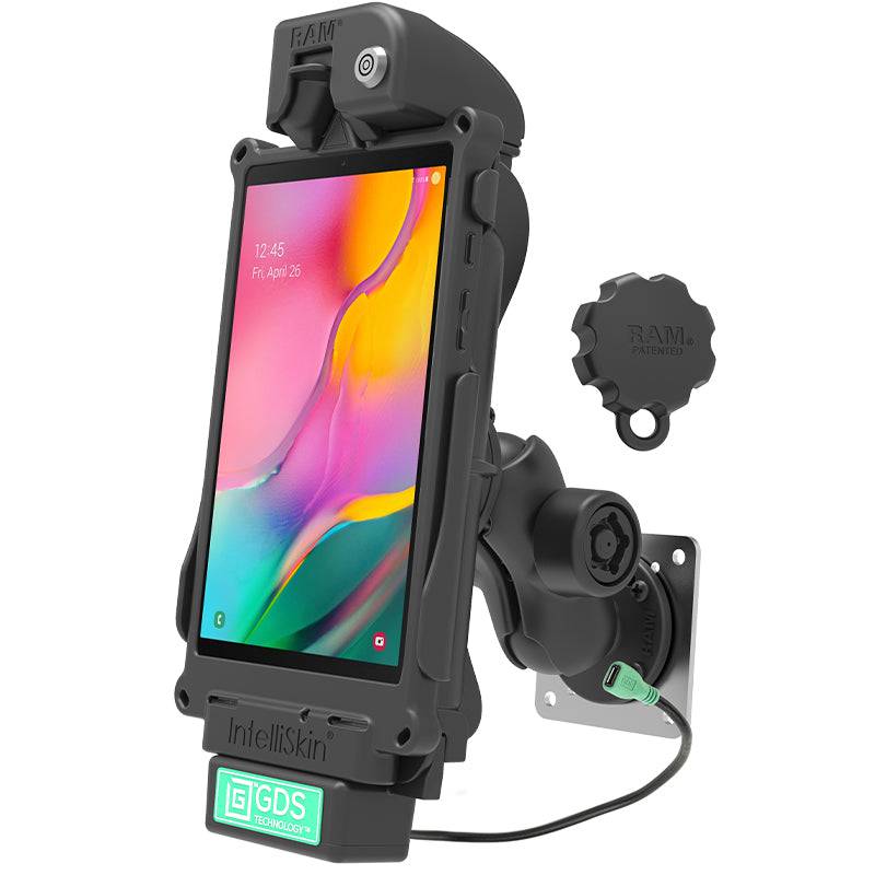 GDS® Tough-Dock™ Locking Vehicle Bundle for Samsung Tab A 8.0 (2019) - RAM-GDS-101LB-SAM55-V7B1U - OC Mounts