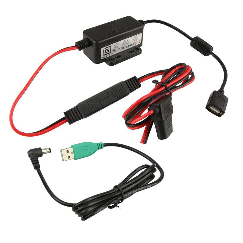 GDS® Modular 10-30V Hardwire Charger with 90-Degree DC Cable - RAM-GDS-CHARGE-M55-V7B1U - OC Mounts