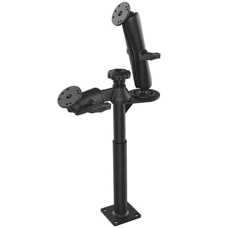 RAM® Tele-Pole™ with 8” & 9” Poles and Double Ball Mount - RAM-VP-SW2F-89 - OC Mounts