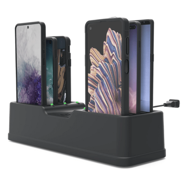 GDS® 6-Port Desktop Charger for Phones with IntelliSkin® - RAM-GDS-DOCK-6G9PU - OC Mounts