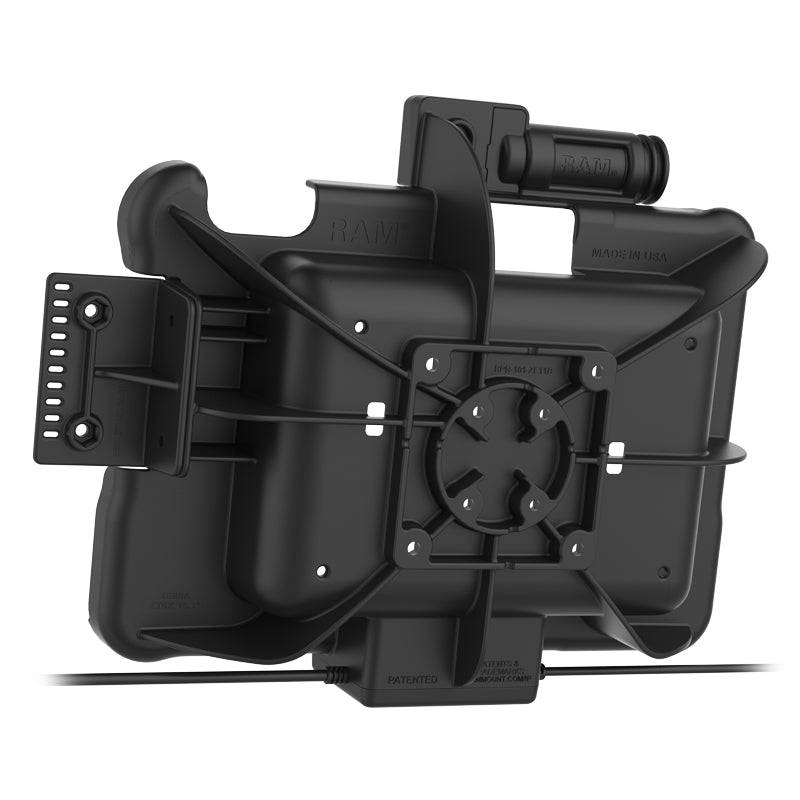 GDS® Key Locking Power + Dual USB Dock for Zebra ET5x 10.1" Series - RAM-HOL-ZE11PD2KLU - OC Mounts