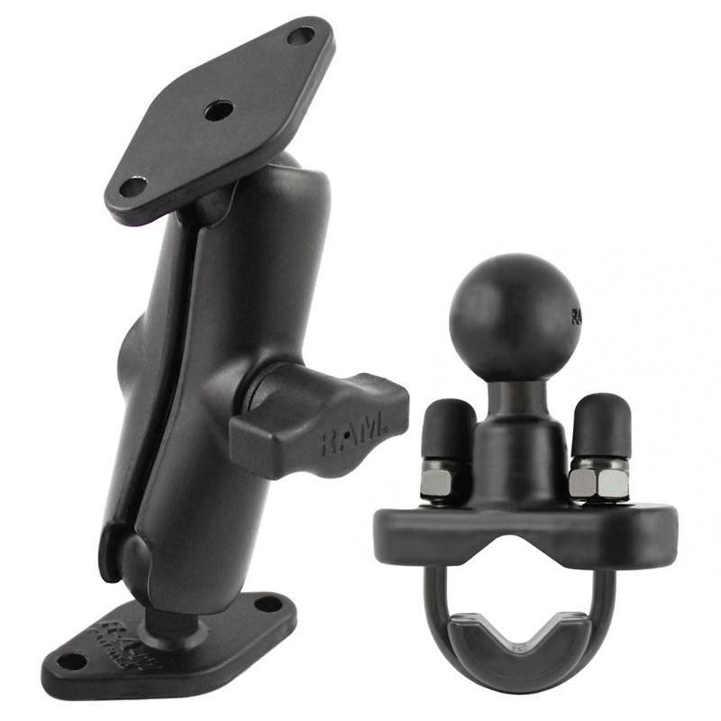 RAM® Handlebar U-Bolt Double Ball Mount - RAM-B-102-231ZU - OC Mounts