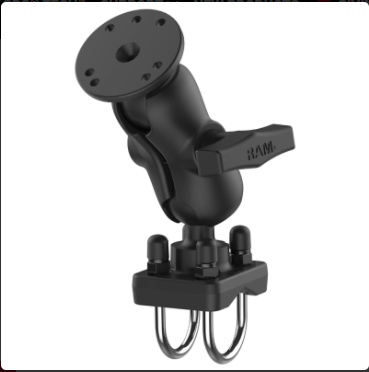RAM® Double U-Bolt Rail Mount for Smaller Rails - RAM-101U-B-235