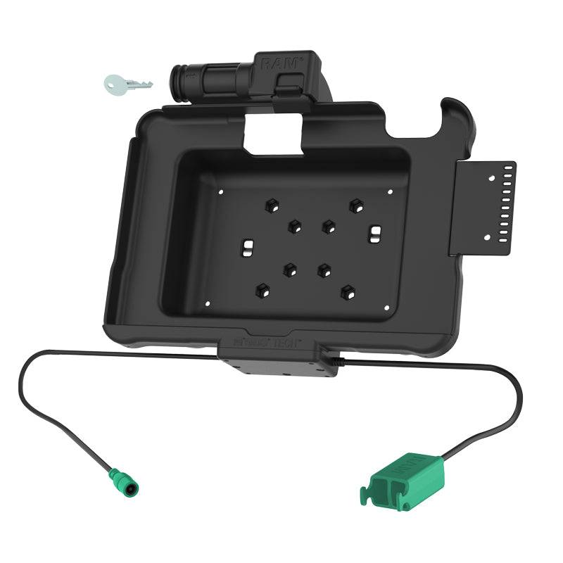 GDS® Key Locking Power + Dual USB Dock for Zebra ET5x 10.1" Series - RAM-HOL-ZE11PD2KLU - OC Mounts