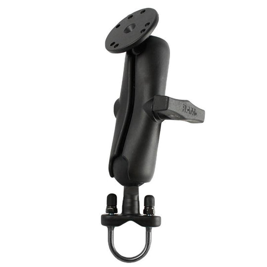 RAM® Double Ball U-Bolt Mount with Round Plate - RAM-101U-IP1