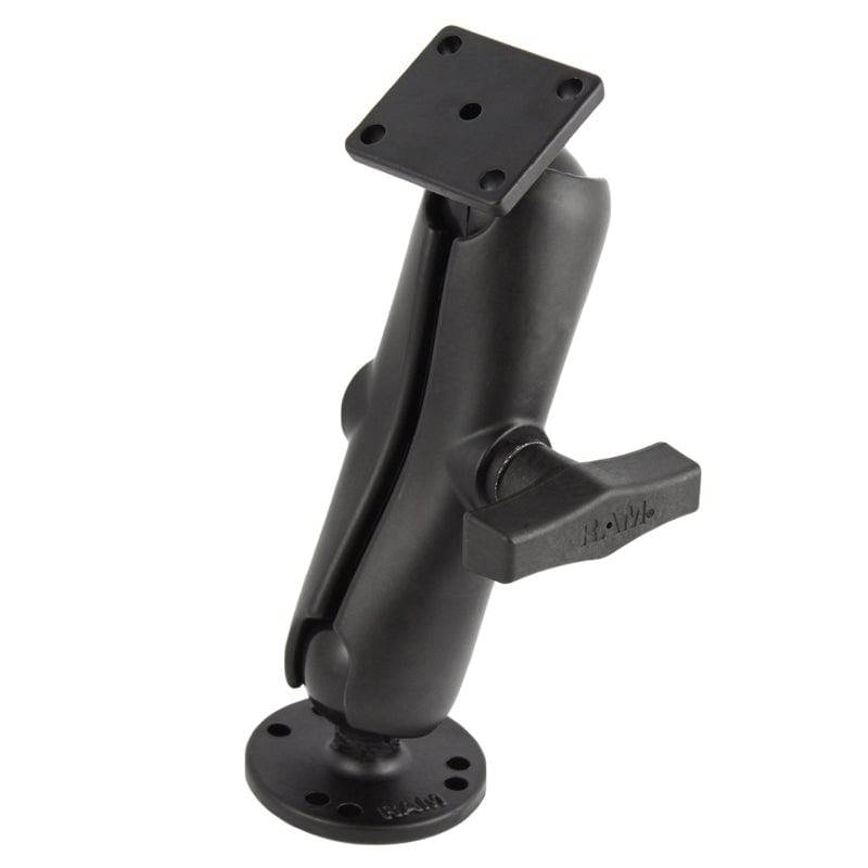 RAM® Double Ball Mount with Round and Rectangular Plates - RAM-139U - OC Mounts