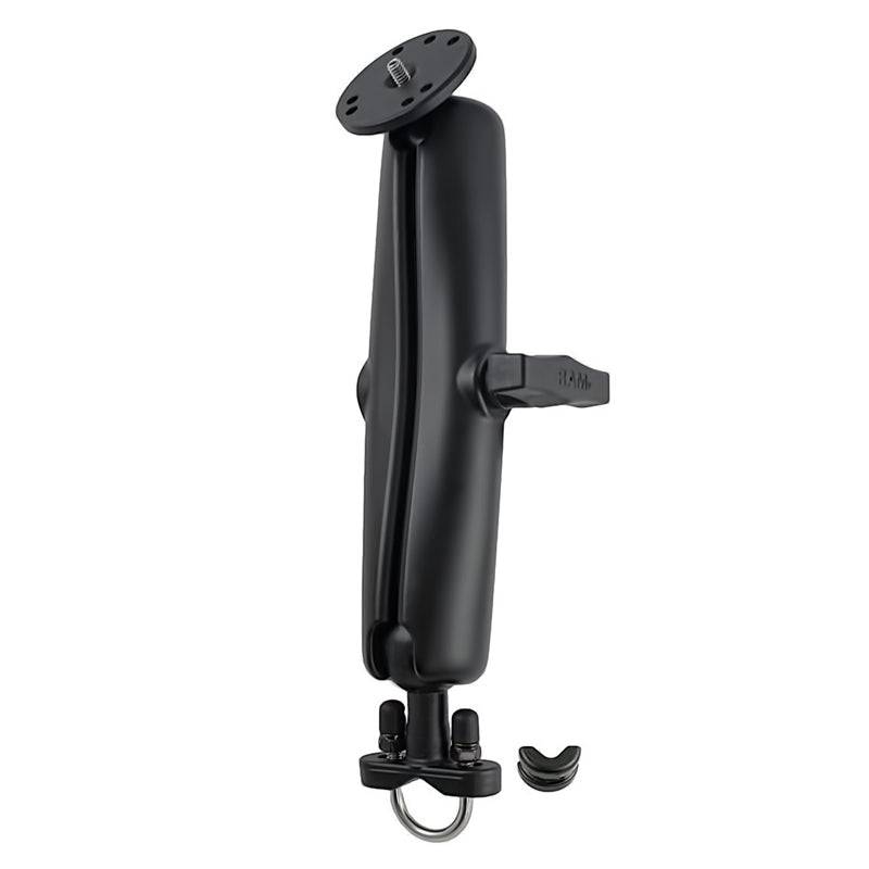 RAM® Handlebar U-Bolt Double Ball Mount with 1/4"-20 Threaded Stud - RAM-231-D-202AU - OC Mounts