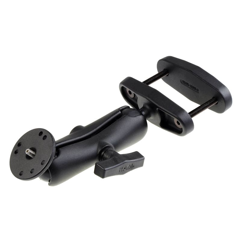 RAM® Double Ball Mount with 3" Square Post Clamp Base and 1/4"-20 Stud - RAM-202A-247-3U - OC Mounts