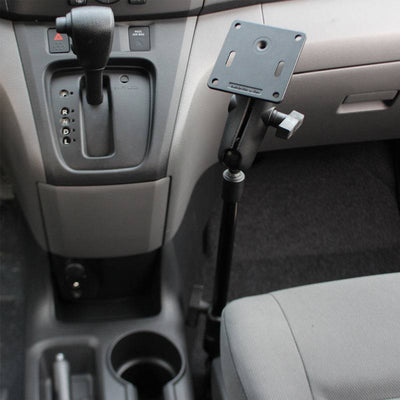 RAM® Pod HD™ Vehicle Mount with 12" Aluminum Rod and 75x75mm VESA Plate - RAM-316-HD-2461U - OC Mounts
