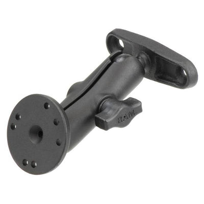 RAM® Double Ball Mount with Round Plate and 2 7/8" Hole Pattern Base - RAM-B-101U-247-25B - OC Mounts