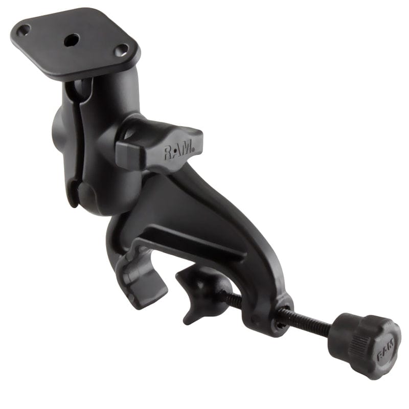 RAM® Double Ball Yoke Clamp Mount with Diamond Plate - RAM-B-121U-A-238 - OC Mounts