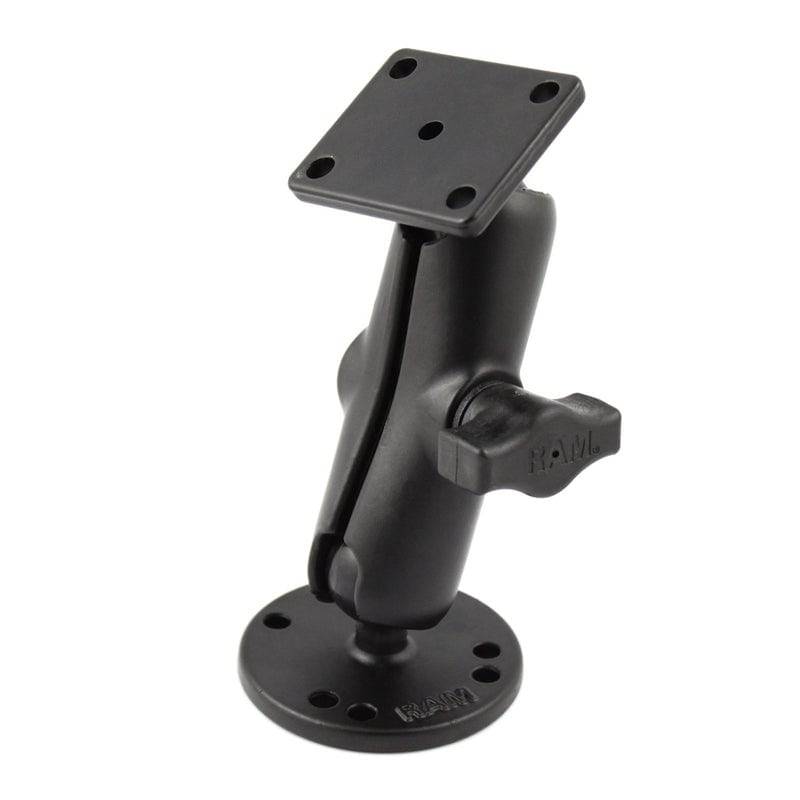RAM® Drill-Down Double Ball Mount with Rectangle AMPS Plate - RAM-B-139U - OC Mounts
