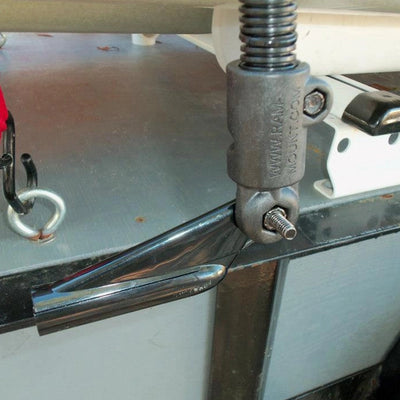 RAM® Transducer Mount with 18" Aluminum Rod and 2" x 2.5" Base - RAM-B-316-18-TRA1-202-225 - OC Mounts