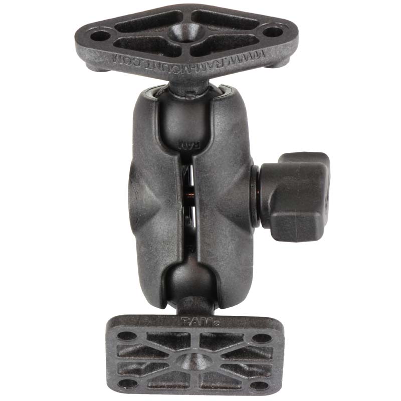 RAM® Composite Double Ball Mount with Diamond & AMPS Plates - RAP-B-238-A-347U