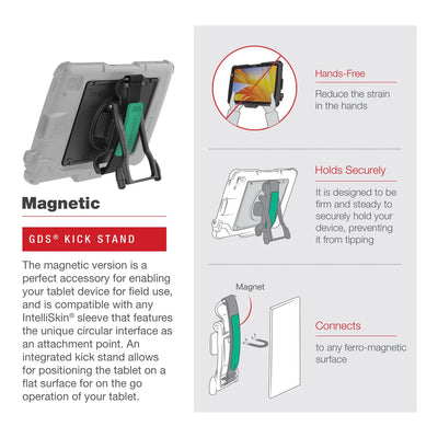GDS® Hand-Stand™ Magnetic Accessory for Zebra ET4x 10” Enterprise Tablet - RAM-GDS-HS1M-ZE21U