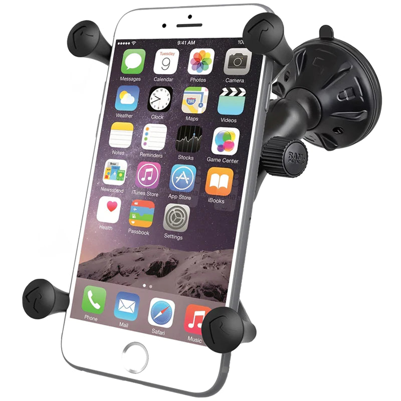 RAM® X-Grip® Large Phone Mount with Low Profile Suction Base - RAP-B-166-2-UN10U