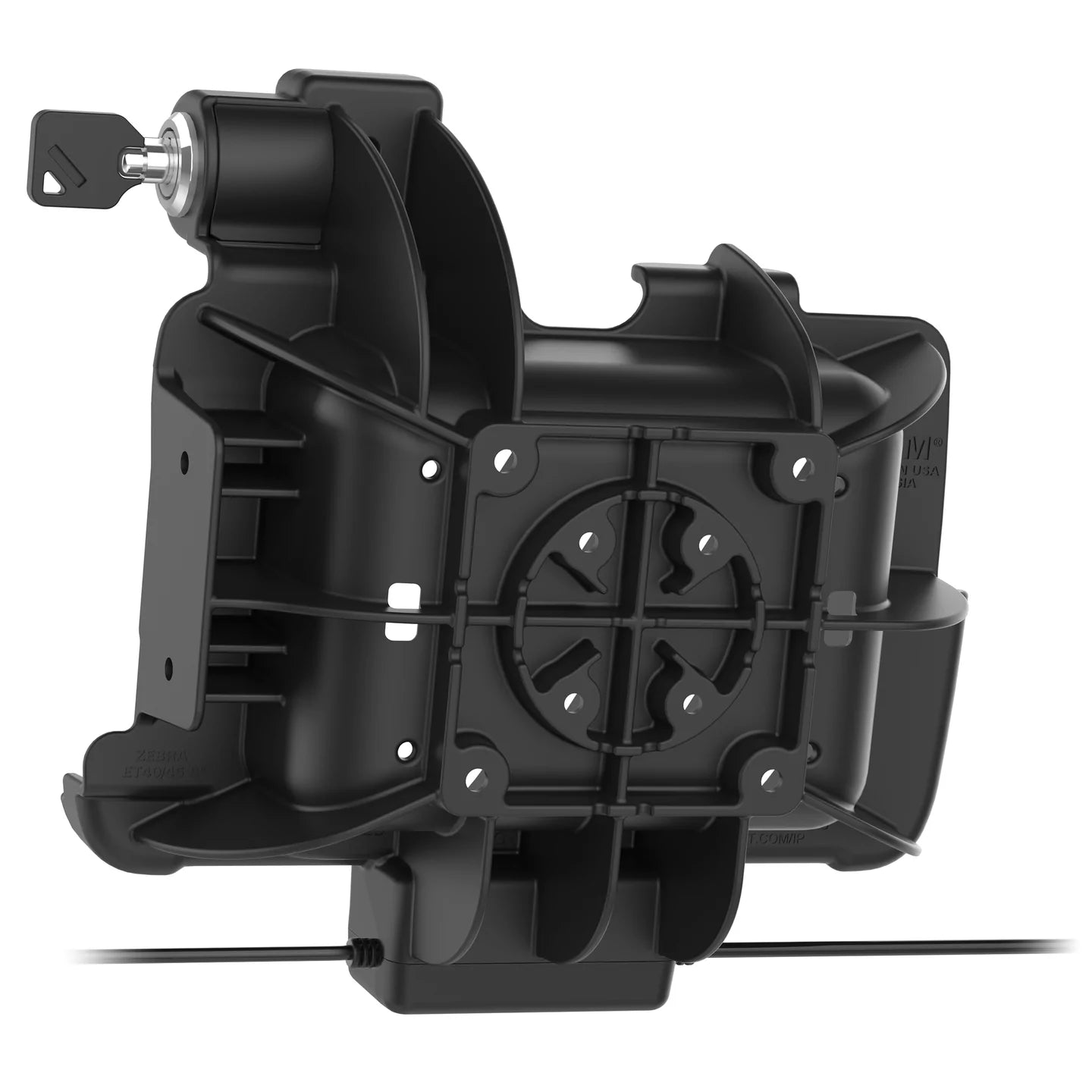 Locking RAM® Tough-Dock™ Power + Dual USB for Zebra ET4x 8" Tablet - RAM-HOL-ZE20PD2KLU