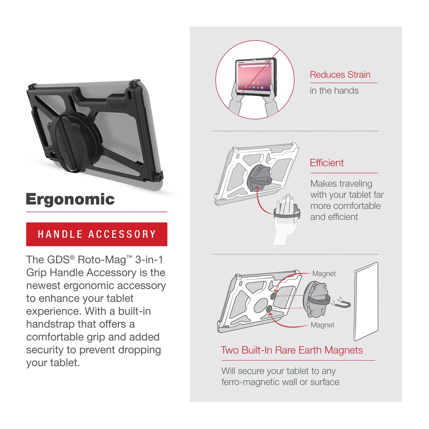 GDS® Roto-Mag™ 3-in-1 Accessory for Panasonic FZ-A3 - RAM-GDS-ROTO2-PAN16U