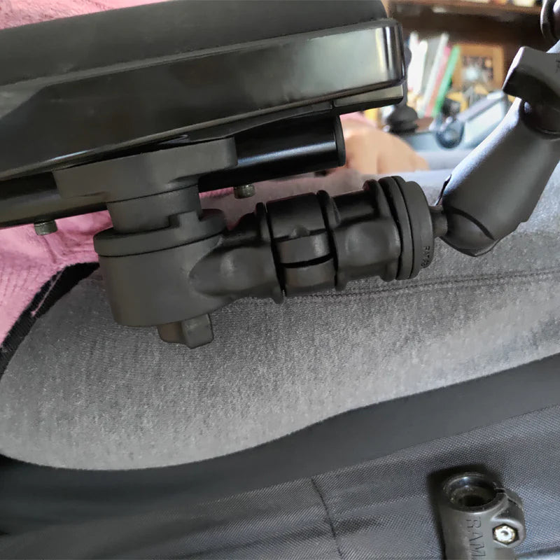 RAM® Phone Mount for Wheelchair Armrests with Quick Release & Swivel - RAP-AAPR-WCT-419-UN7U