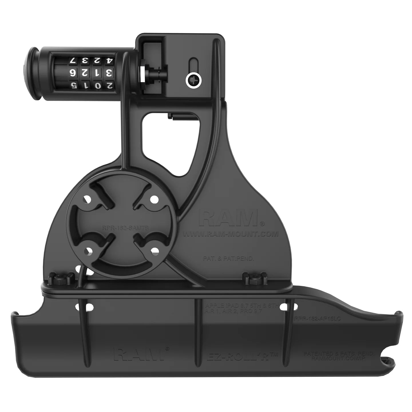 RAM® EZ-Roll'r™ Combo Locking Holder for iPad 6th Gen, Air 2 + More - RAM-HOL-AP15CLU