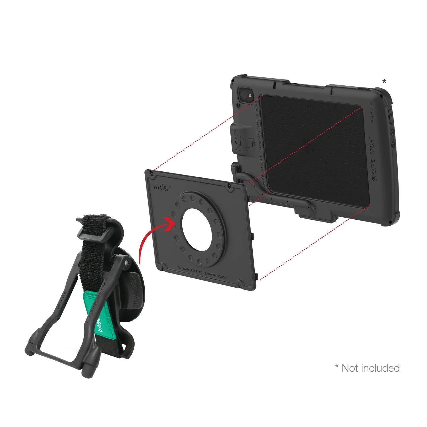 GDS® Hand-Stand™ for Zebra ET4x 10” Enterprise Tablet - RAM-GDS-HS1-ZE21U