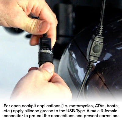 RAM® Tough-Charge™ with X-Grip® 15W Waterproof Wireless Charging Holder - RAM-HOL-UN12WB-1