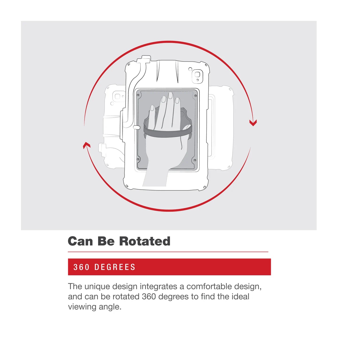 GDS® Roto-Mag™ 3-in-1 Accessory for Zebra ET4x 8” Enterprise Tablet - RAM-GDS-ROTO2-ZE20U