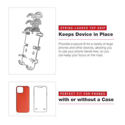 RAM® Quick-Grip™ XL Phone Mount with Low-Profile Tough-Claw™ - RAM-HOL-PD4-400-1U