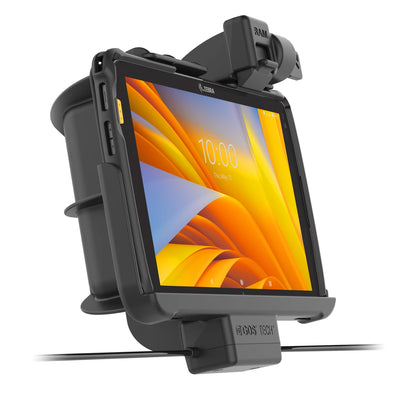 Locking RAM®Tough-Dock™ Power + Data for Zebra ET4x 10" Tablet - RAM-HOL-ZE21PDKLU