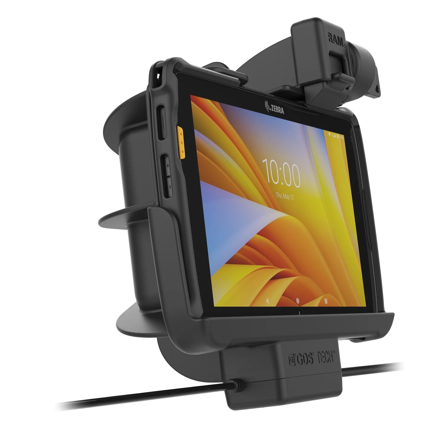 Locking RAM® Tough-Dock™ Power + Dual USB for Zebra ET4x 8" Tablet - RAM-HOL-ZE20PD2KLU