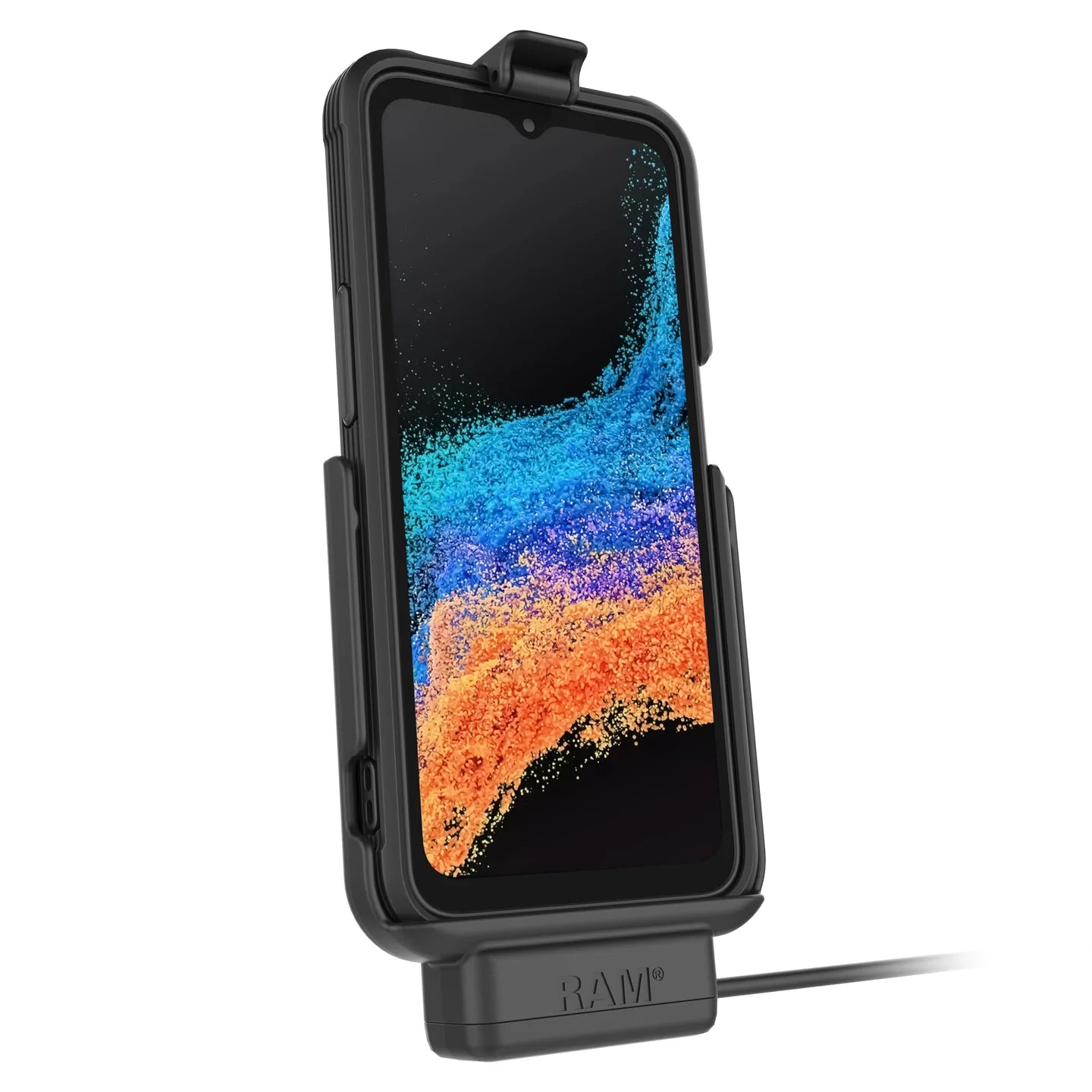 RAM® EZ-Roll'r™ Powered Dock for Samsung XCover6 Pro With Factory Case - RAM-HOL-SAM84CPU