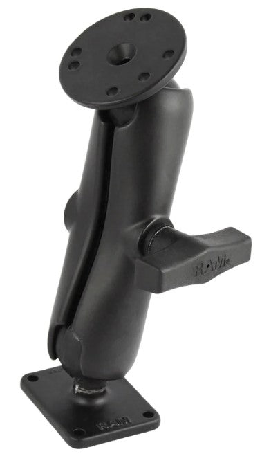 RAM® Double Ball Mount with Round & Rectangular Plates - RAM-101U-225