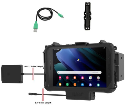 RAM® Powered Dock for Tab Active5 & 3 with NFC Repeater Accessory - RAM-HOL-SAM60P-NFCU